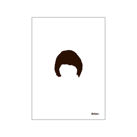 Brian - White — Art print by Mugstars CO from Poster & Frame