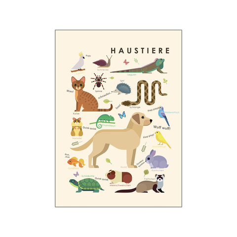 Haustiere — Art print by Citatplakat from Poster & Frame