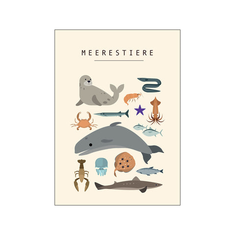 Meerestiere — Art print by Citatplakat from Poster & Frame