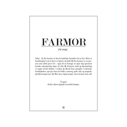 Farmor definition — Art print by Citatplakat from Poster & Frame
