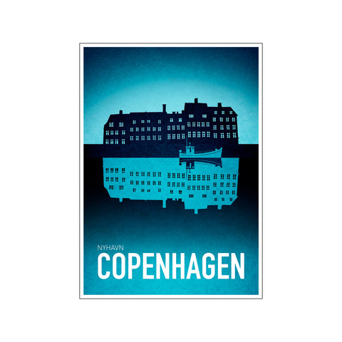 Copenhagen Nyhavn — Art print by Copenhagen Poster from Poster & Frame