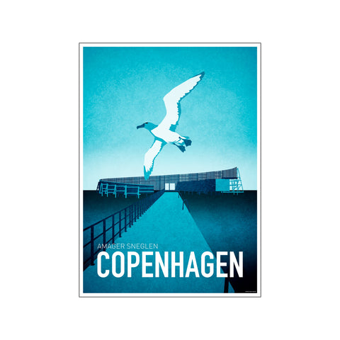 Copenhagen Amager Sneglen — Art print by Copenhagen Poster from Poster & Frame