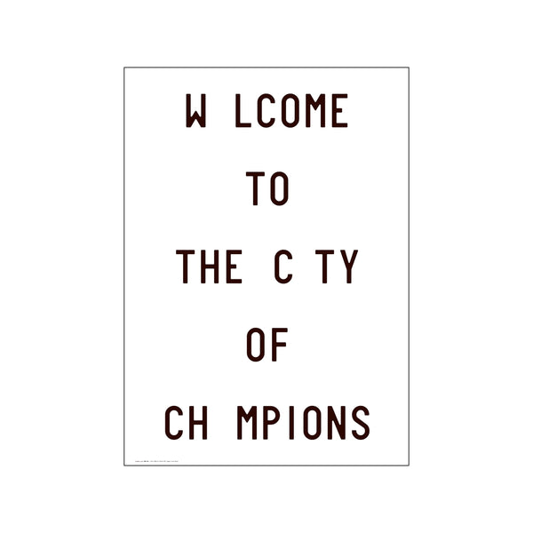 Caledonia Jane - Welcome To The City Of Champions — Art print by PLTY from Poster & Frame