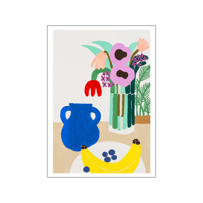 Blueberries and Banana — Art print by The Poster Club x Carissa Potter from Poster & Frame