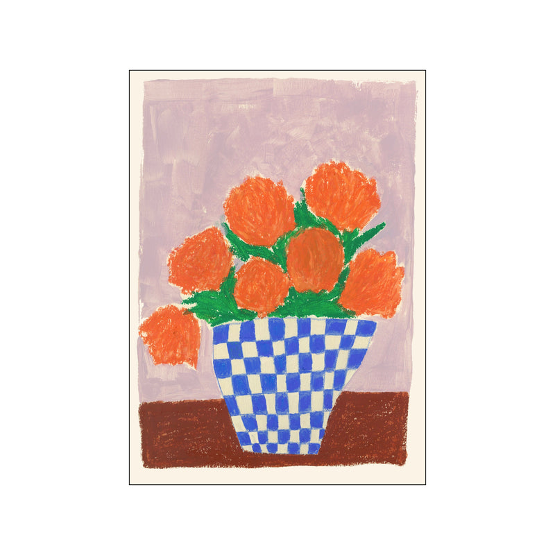 Orange Flowers — Art print by The Poster Club x Carla Llnaos from Poster & Frame