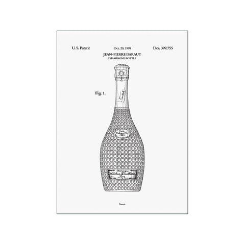 Champagne Bottle — Art print by Bomedo from Poster & Frame