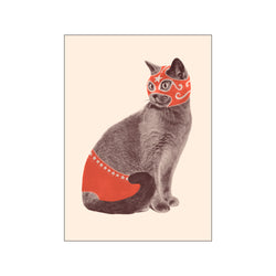 Chat Catcheur — Art print by Florent Bodart from Poster & Frame