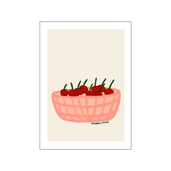 Cherries in a Basket — Art print by Engberg Studio from Poster & Frame