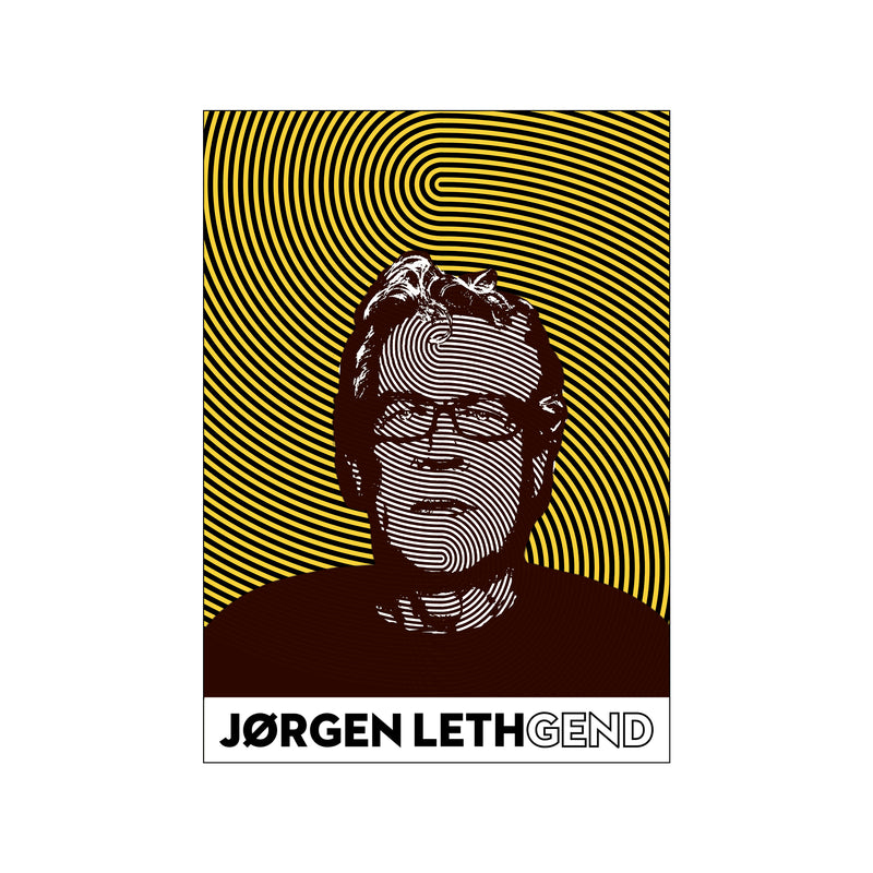 Jørgen Leth Yellow — Art print by Cikkel Copenhagen from Poster & Frame