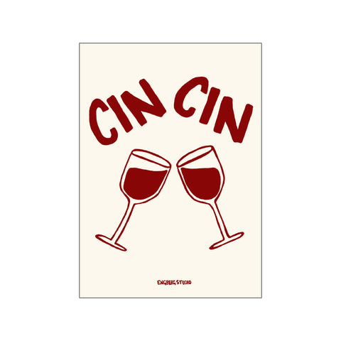 Cin Cin - Red — Art print by Engberg Studio from Poster & Frame