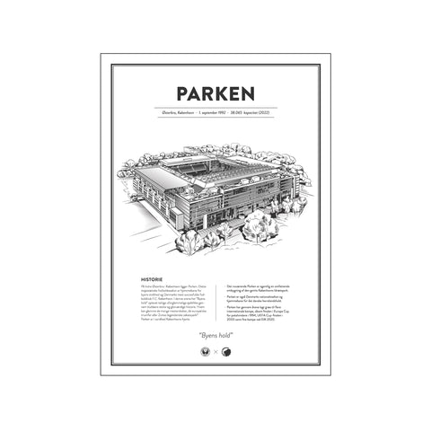 Parken – F.C. København stadionplakat — Art print by Citatplakat from Poster & Frame