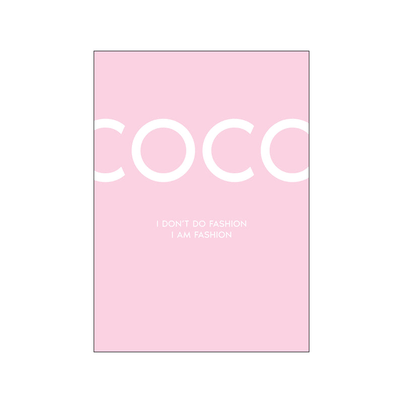 Coco - Rose — Art print by Citatplakat from Poster & Frame