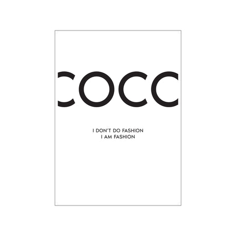 Coco - White — Art print by Citatplakat from Poster & Frame