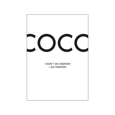 Coco - White — Art print by Citatplakat from Poster & Frame