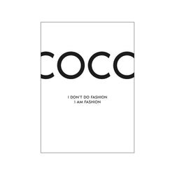 Coco - White — Art print by Citatplakat from Poster & Frame