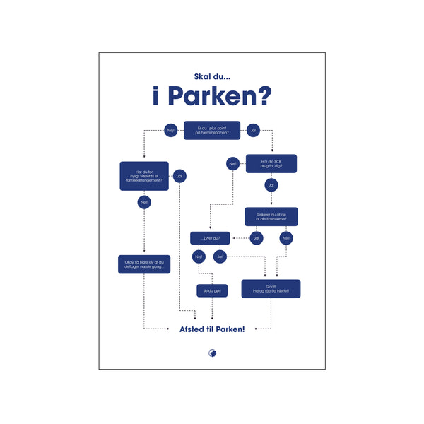 Skal jeg i Parken — Art print by Citatplakat from Poster & Frame