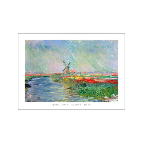 Champ de Tulipes — Art print by Claude Monet from Poster & Frame