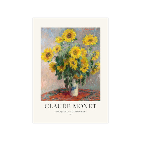 Bouquet Of Sunflowers — Art print by Claude Monet from Poster & Frame