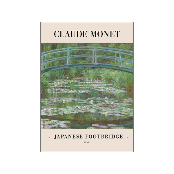 Japanese Footbridge 1899 — Art print by Claude Monet from Poster & Frame