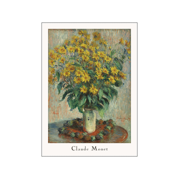 Jerusalem Artichoke Flowers — Art print by Claude Monet from Poster & Frame