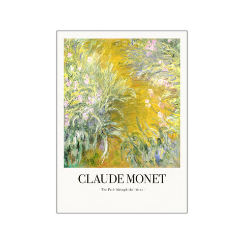 The Path Through The Irises — Art print by Claude Monet from Poster & Frame