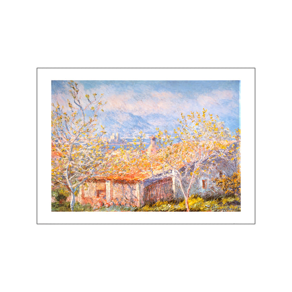 Maison du jardinier à Antibes — Art print by Claude Monet from Poster & Frame