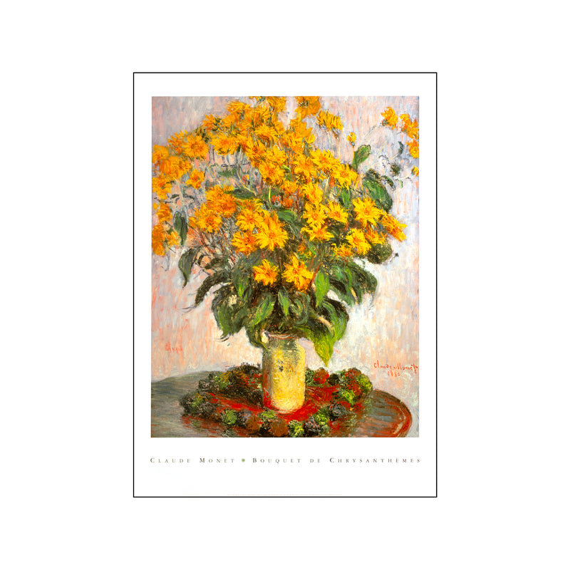 Bouquet de Chrysanthemes — Art print by Claude Monet from Poster & Frame