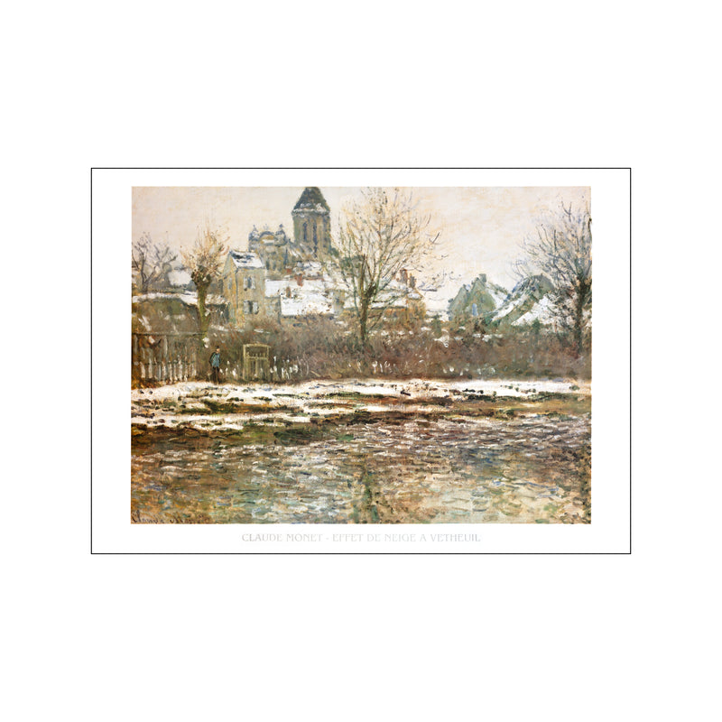 Effet De Neige A Vatheuil — Art print by Claude Monet from Poster & Frame