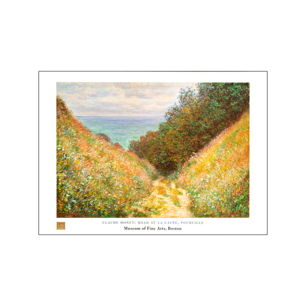 Road At La Cavee Pourville — Art print by Claude Monet from Poster & Frame