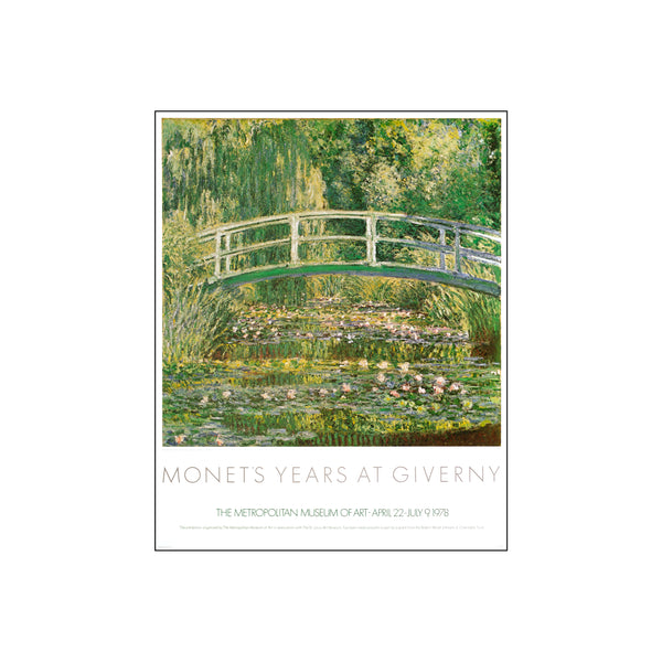 Water Lilies and Japanese Bridge 1899 — Art print by Claude Monet from Poster & Frame