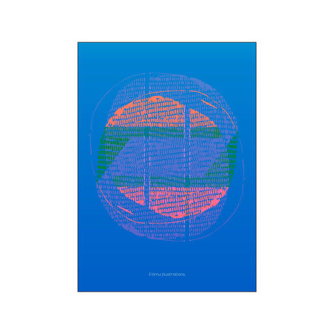 Clear blue — Art print by Fōmu illustrations from Poster & Frame