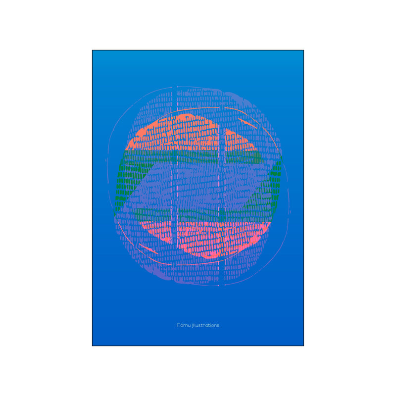 Clear blue — Art print by Fōmu illustrations from Poster & Frame