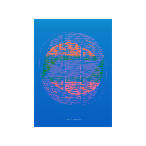 Clear blue — Art print by Fōmu illustrations from Poster & Frame