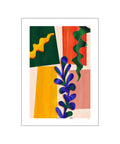Colourful abstract leaf 1 of 3 — Art print by Violets Print House from Poster & Frame
