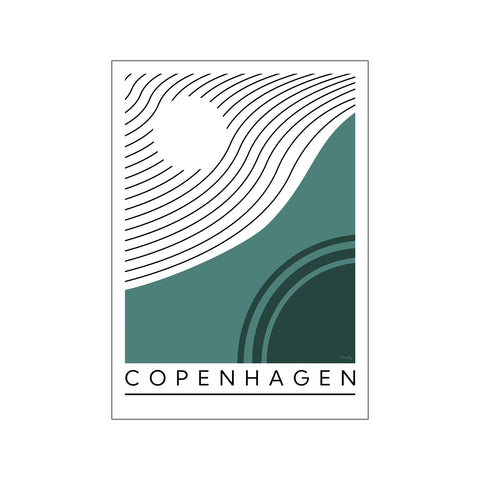 Copenhagen sunset — Art print by Pincely from Poster & Frame