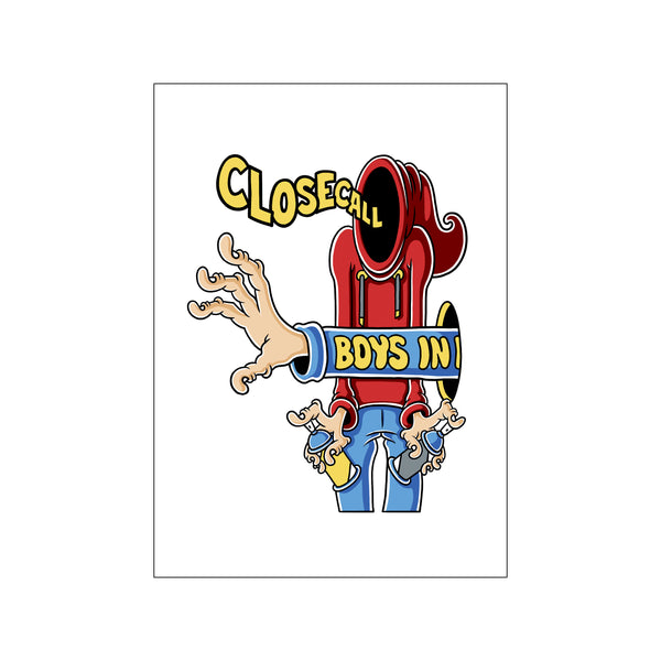 Close Call - Left — Art print by Copenhagen Poster from Poster & Frame