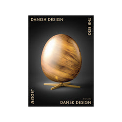 Danish Design Black The Egg Figurine — Art print by Brainchild from Poster & Frame