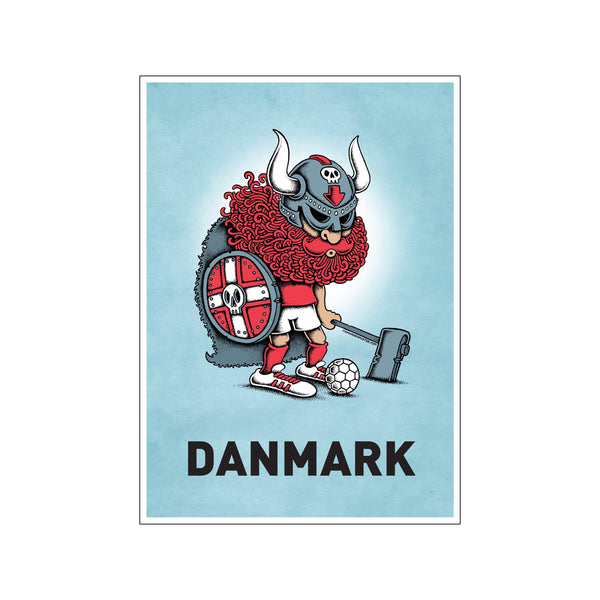 Denmark Soccer — Art print by Copenhagen Poster from Poster & Frame