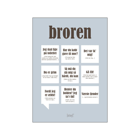 Broren — Grå — Art print by Dialægt from Poster & Frame