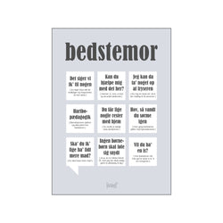 Bedstemor — Grå — Art print by Dialægt from Poster & Frame