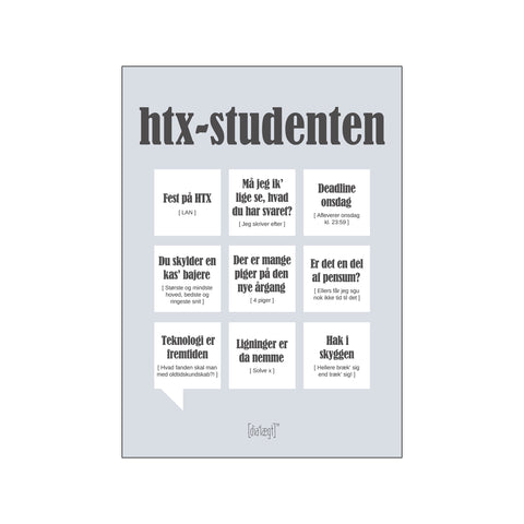 htx studenten — Grå — Art print by Dialægt from Poster & Frame