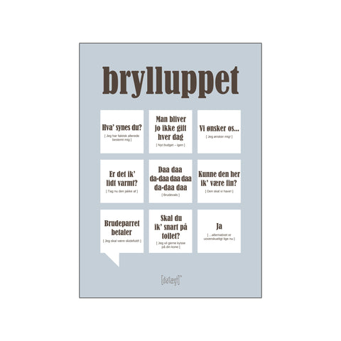 Brylluppet — Grå — Art print by Dialægt from Poster & Frame