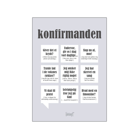 Konfirmanden — Grå — Art print by Dialægt from Poster & Frame