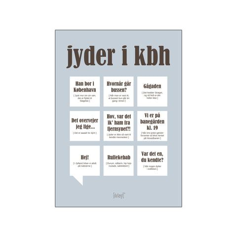 Jyder i KBH — Grå — Art print by Dialægt from Poster & Frame