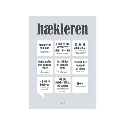 Hækleren — Grå — Art print by Dialægt from Poster & Frame