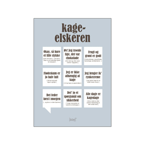 Kageelskeren — Grå — Art print by Dialægt from Poster & Frame