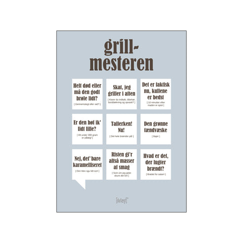 Grillmesteren — Grå — Art print by Dialægt from Poster & Frame