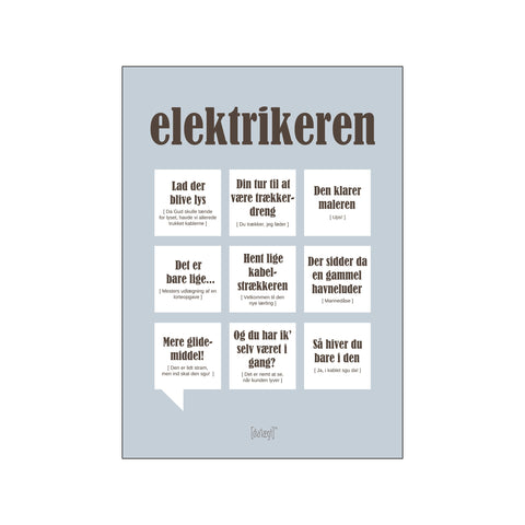 Elektrikeren — Grå — Art print by Dialægt from Poster & Frame