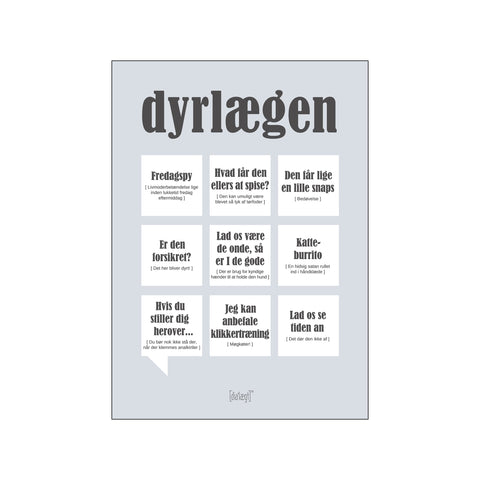 Dyrlægen — Grå — Art print by Dialægt from Poster & Frame