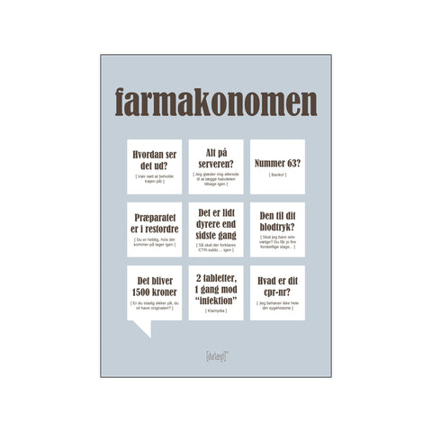 Farmakonomen — Grå — Art print by Dialægt from Poster & Frame